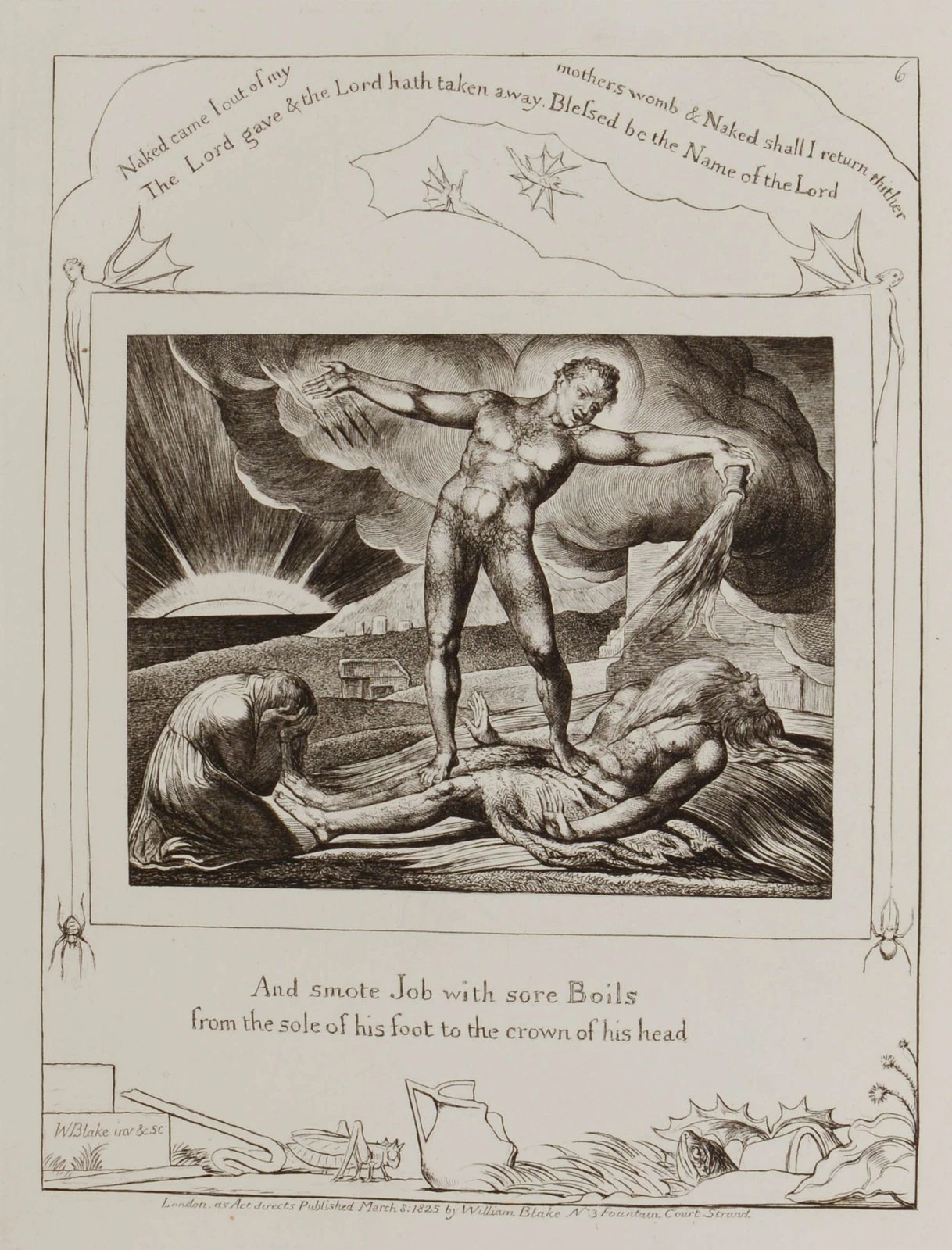 William Blake Book of Job (1826) - Image 4