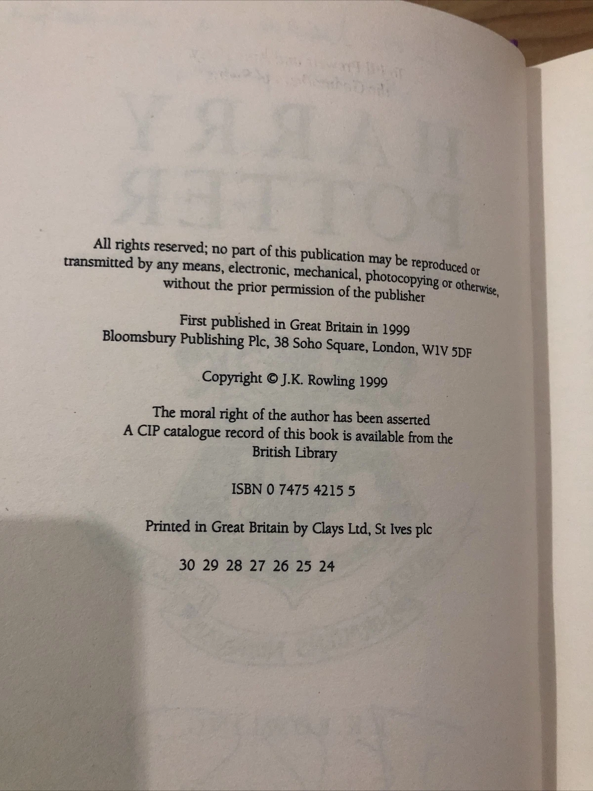 Harry Potter Philosopher's Stone Signed First Edition Set - Image 2